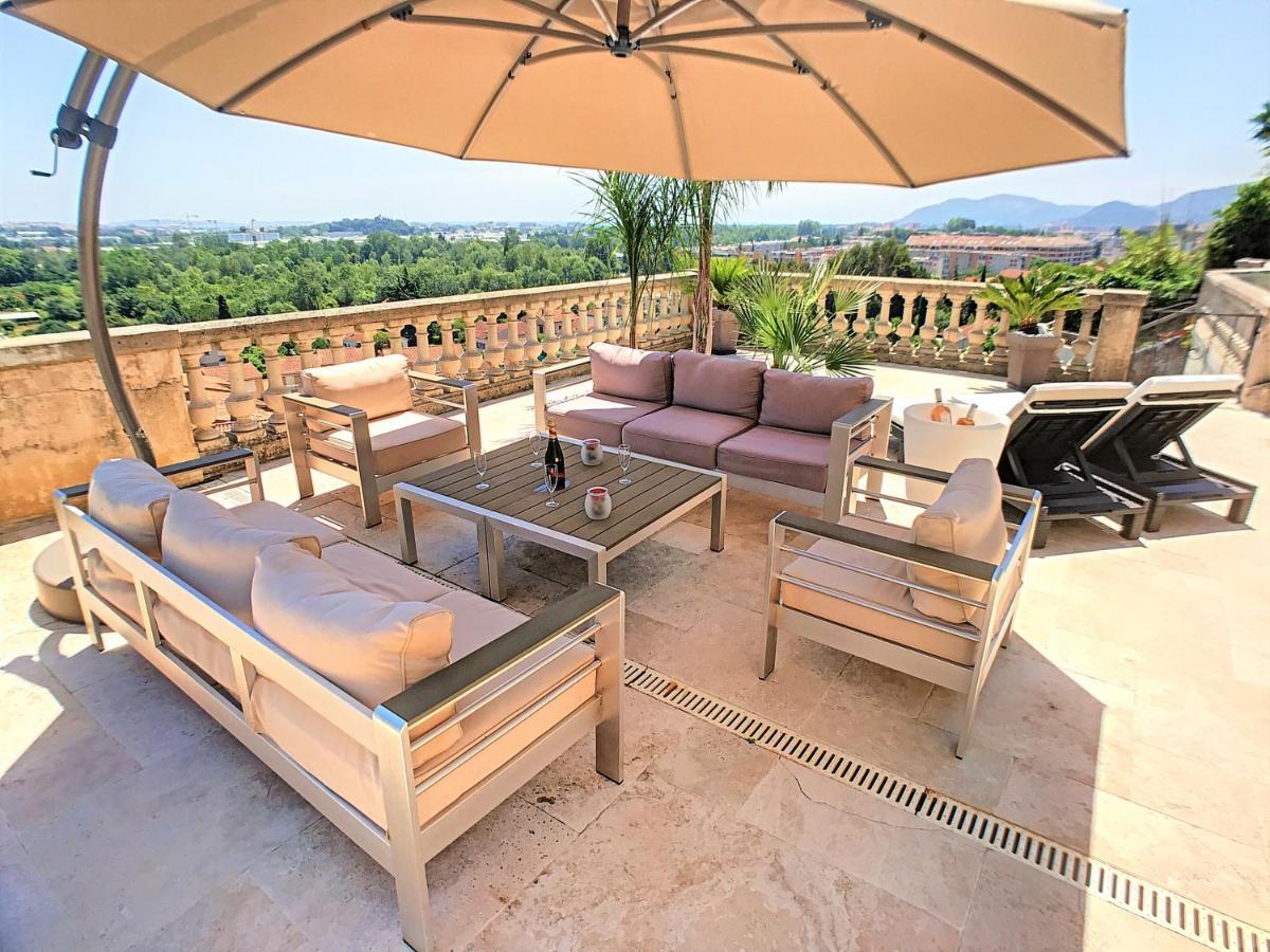 3 Bedrooms Villa Near Cannes - Pool & Jacuzzi - Sea View Mandelieu Kültér fotó