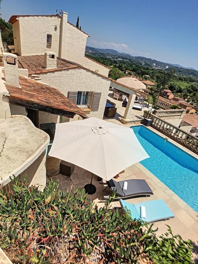 3 Bedrooms Villa Near Cannes - Pool & Jacuzzi - Sea View Mandelieu Kültér fotó