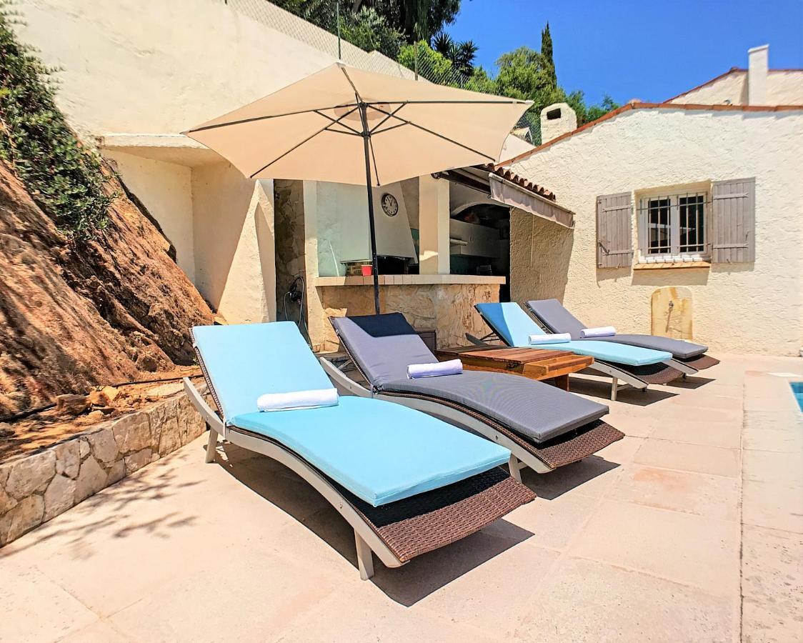 3 Bedrooms Villa Near Cannes - Pool & Jacuzzi - Sea View Mandelieu Kültér fotó