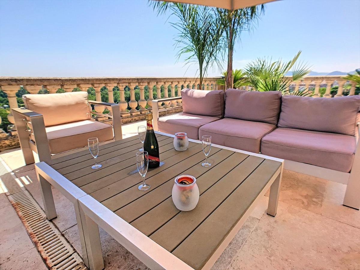 3 Bedrooms Villa Near Cannes - Pool & Jacuzzi - Sea View Mandelieu Kültér fotó